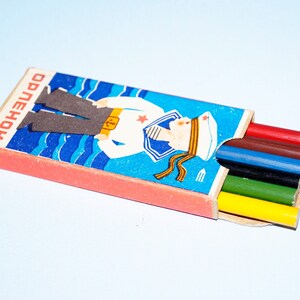 Pencils gift Antique pencils Pencils set Original pencils Old collectible Kids retro Colour pencils Retro paint Draw with pencils Rare gift