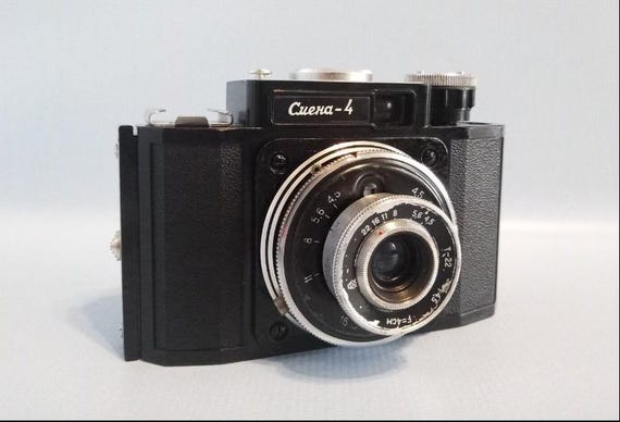 Vintage Smena-4 35mm Film Camera | Working Soviet Camera USSR | Classic Rangefinder Style | Retro Photography | Unique Gift