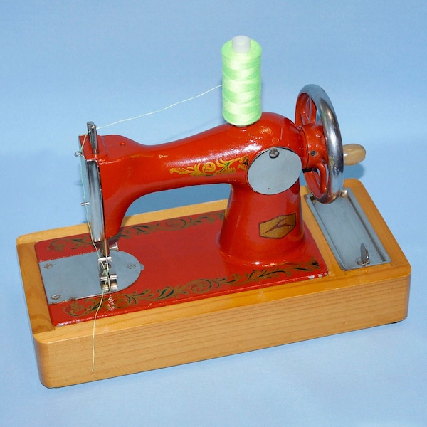 Sewing machine Kids sewing machine Sewing machine toy Retro baby USSR Miniature sewing Rare toy USSR toy Sewing decor Collectible sewing