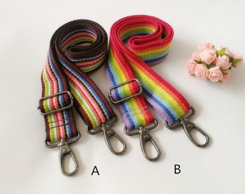Adjustable 130cm Solid Cotton Canvas Webbing Shoulder Purse Strap Me611 Width 3.8cm 1.5
