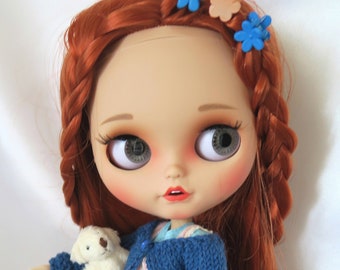 Ronja - Romantic doll fabric Blythe red hair naked for modifying or with clothes joint doll doll 1/6 doll 30 cm BJD