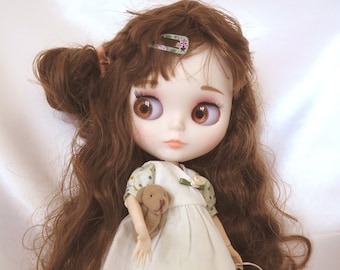 NEW! Cute doll fabric Blythe hair brown naked for modifying or with clothes shoes etc. Jointed doll 1/6 doll 30 cm BJD