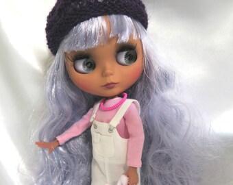 NEW! Modern doll Blythe style long hair lilac purple naked for modifying or with clothes etc. Jointed doll 1/6 doll 30 cm BJD