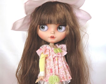 NEW! Romantic doll fabric Blythe long brown hair naked for modifying or with clothes jointed doll doll 1/6 doll 30 cm BJD