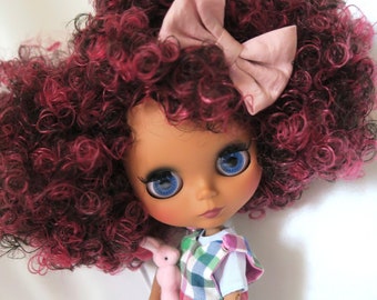 NEW! Naughty doll fabric Blythe red curly hair naked for modifying or with clothes shoes etc. Jointed doll 1/6 doll 30cm BJD