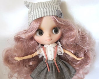 NEW! Golden doll fabric Middie Blythe hair rosé naked for modifying or with clothes joint doll doll 1/8 doll 20 cm BJD