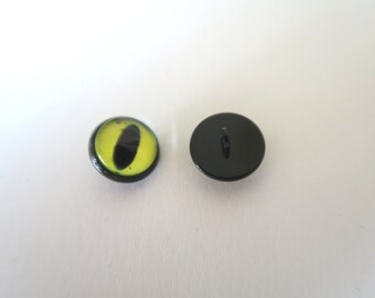 100 Puppenaugen 15x10mm schwarz Knopfaugen Auge Puppe machen Stift Knopf Auge 
