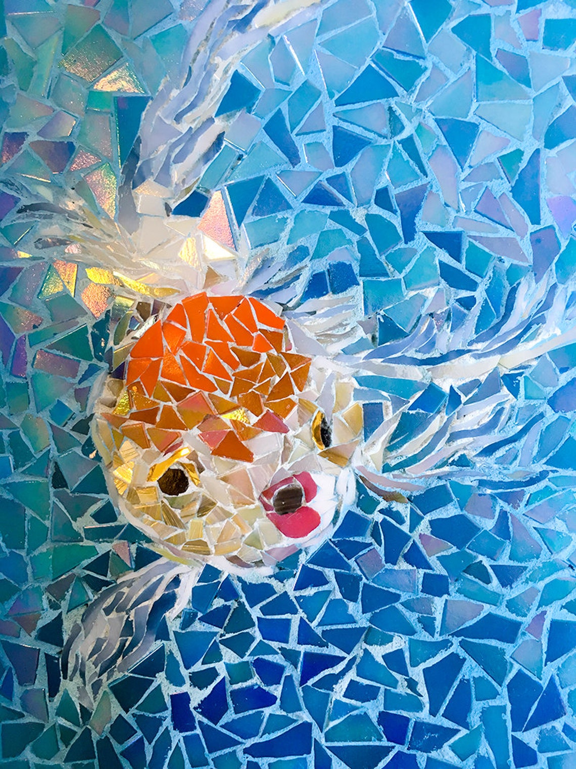 Goldfish Mosaic Tray - Etsy