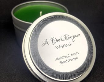 D&D: Warlock Inspired Candle | Absinthe, Currants, Orange | Character Classes | TTRPG