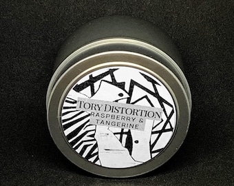 TMA Candles: Helen Richardson "Tory Distortion" | Raspberry & Tangerine | The Magnus Archives inspired Fandom Candles