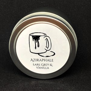 Tè e tartan / Aziraphale / Earl Grey e vaniglia / Good Omens / Candela fandom / Candela personaggio