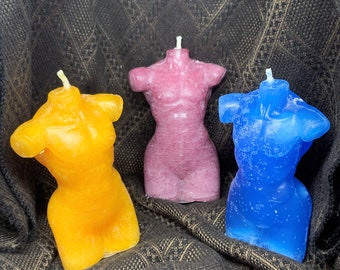 Transmasculine Torso Candle: God Inspired Statue