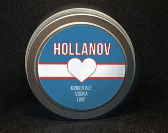 Hollanov Heated Rivalry Candle | Moscow Mule: Ginger Ale, Vodka, Lime | Hockey Romance Candles