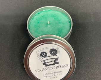 TMA Candles: Jon Archivist "Statement Begins" | Vanilla, Sandalwood & Spice | The Magnus Archives inspired Fandom Candles