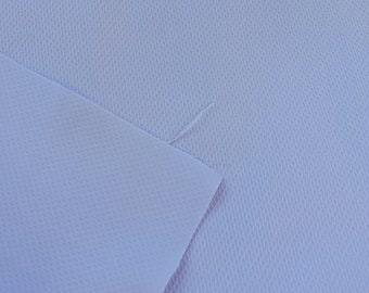 Piqué Wellenmuster bleu - 100 % coton
