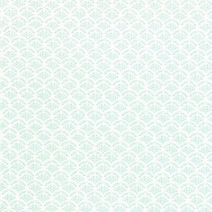 Könnte beinhalten: Ein weißer Hintergrund mit einem sich wiederholenden Muster aus hellblauen, stilisierten, überlappenden Kreisen.