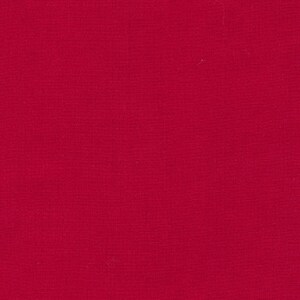 May include: Solid red fabric with a smooth texture.