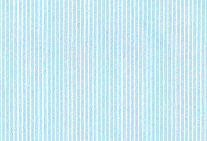 Capri strip bleu white printing material Westphalian fabrics image 1