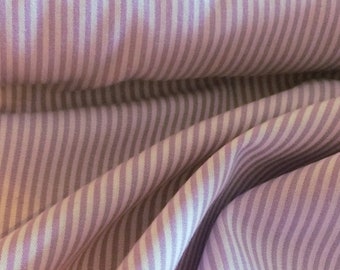 Vichy strips lilac 1 mm - by the meter - woven fabric