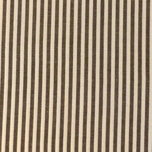 Vichy stripes brown 3 mm by the meter woven fabric image 1