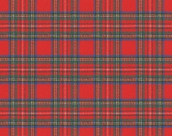 Schottenkaro "Edinburgh" rot Karo Flanell - Westfalenstoffe