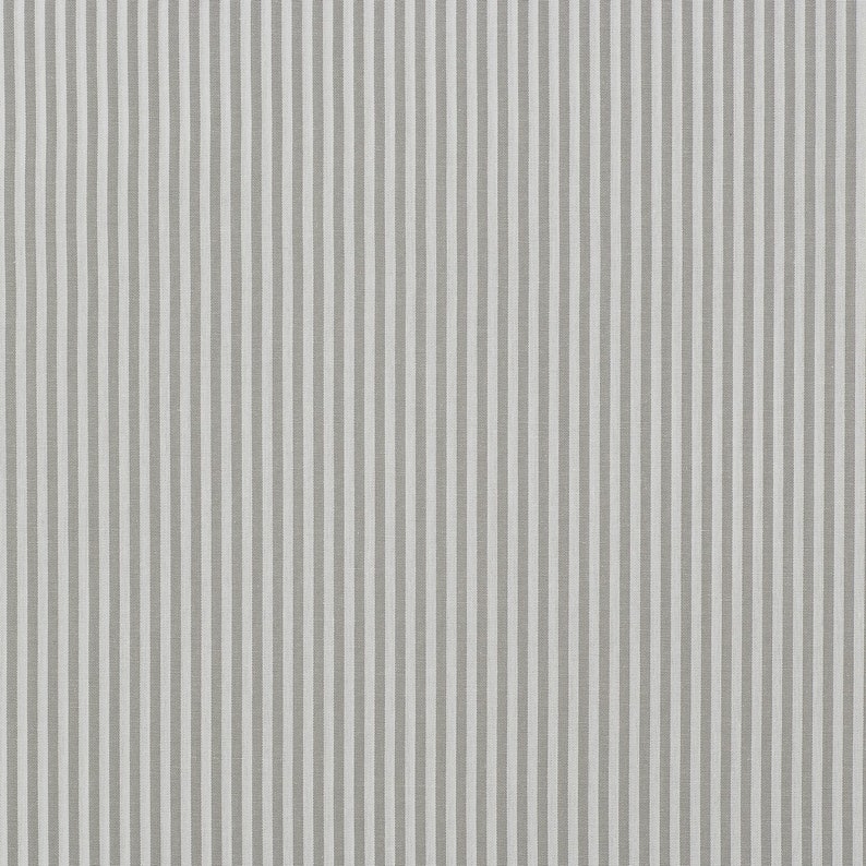 Vichy Streifen grau 3mm Meterware Webstoff Bild 1