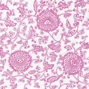 Jaipur flowers pink Westphalia fabrics image 1