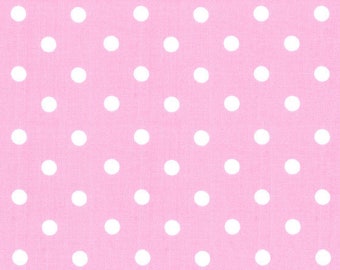 Capri dots white on pink - Westphalian fabrics