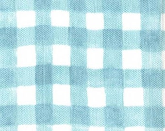 SarahJane "Mini Painted Gingham" double gauze mist