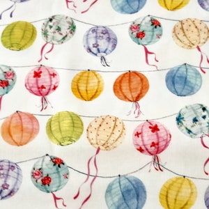 Louise Nisbet "Paper Lanterns" Michael Miller Lampions Laternen