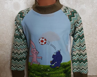 Kinder Sweat Shirt "Maus und Elefant" Gr 116/122