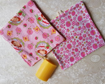 Children's washcloth set Strawberry Shortcake