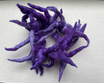 Haargummi aus Filz lila meliert