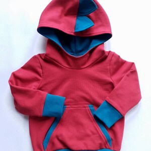 Dino hoodie / dragon hoodie size 86-164 in different colors image 6