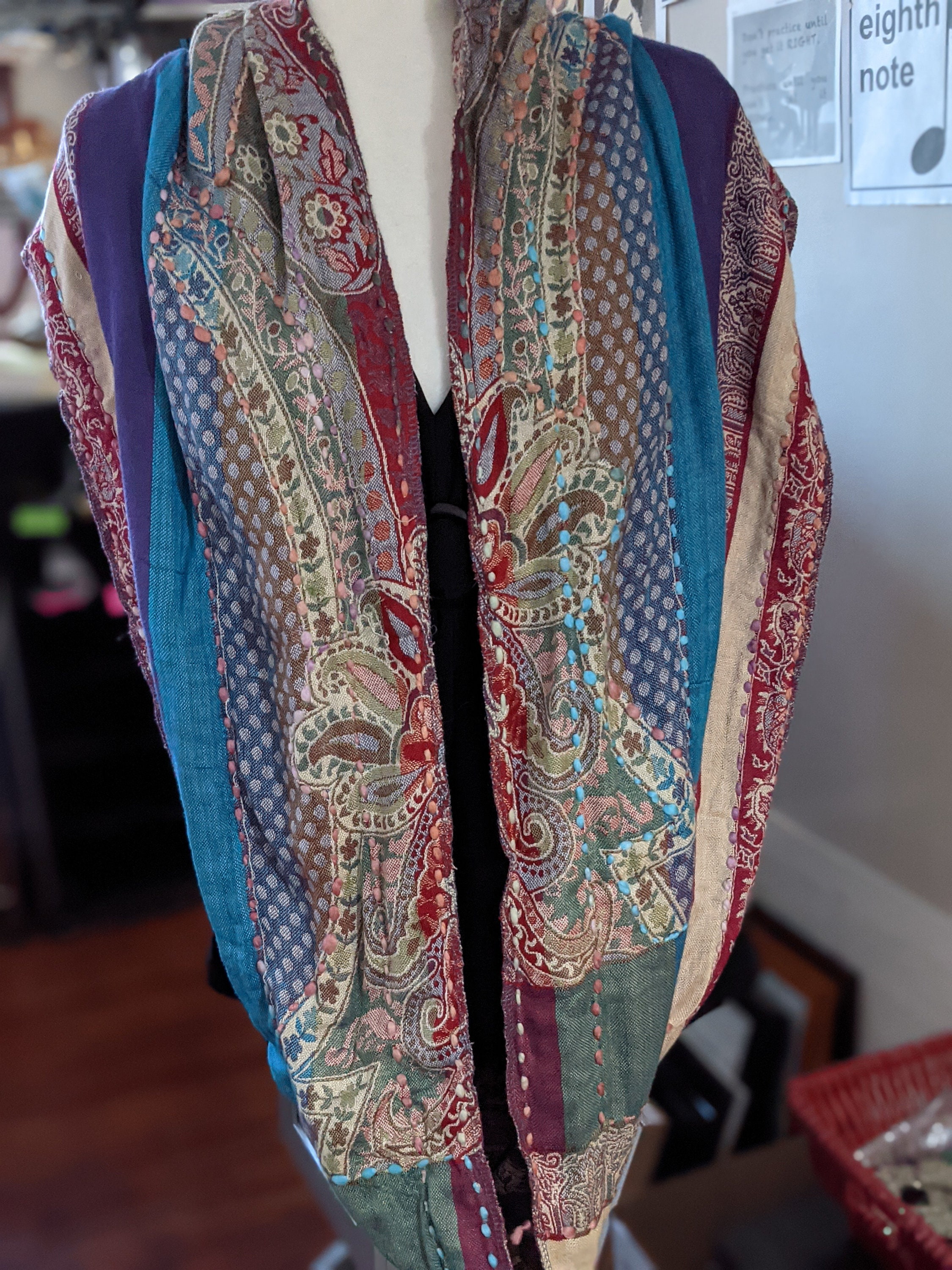 Large wrap around gypsy scarf Large infinity gypsy scarf Etsy