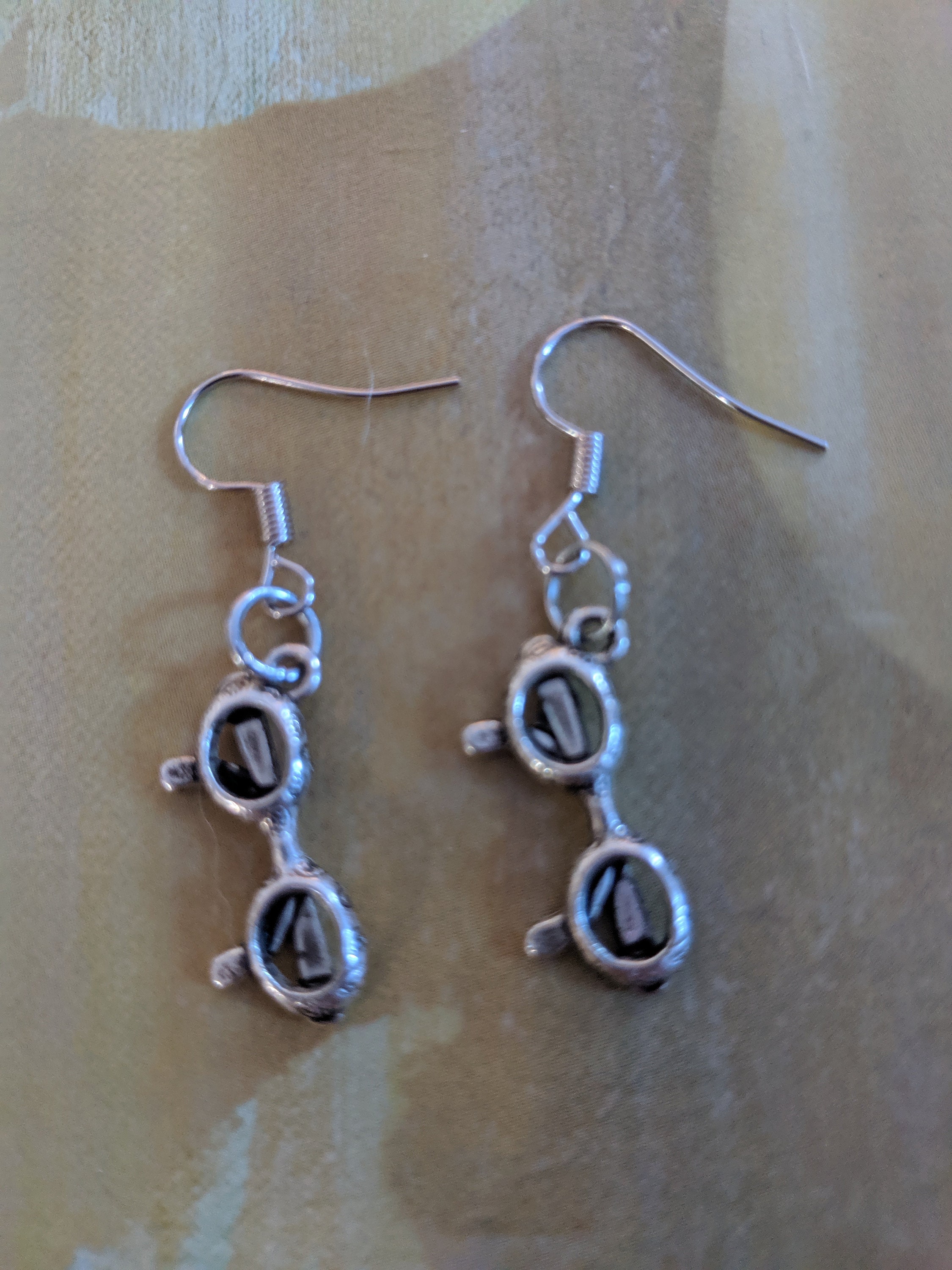 Eyeglasses earrings Sunglasses earrings Eyeglasses metal Etsy