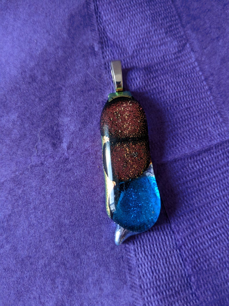Glass Pendants Glass Handmade Dichroic Glass Fused Glass Jewelry Dichroic Glass Fused Glass Dichroic Glass Necklace Dichroic Glass