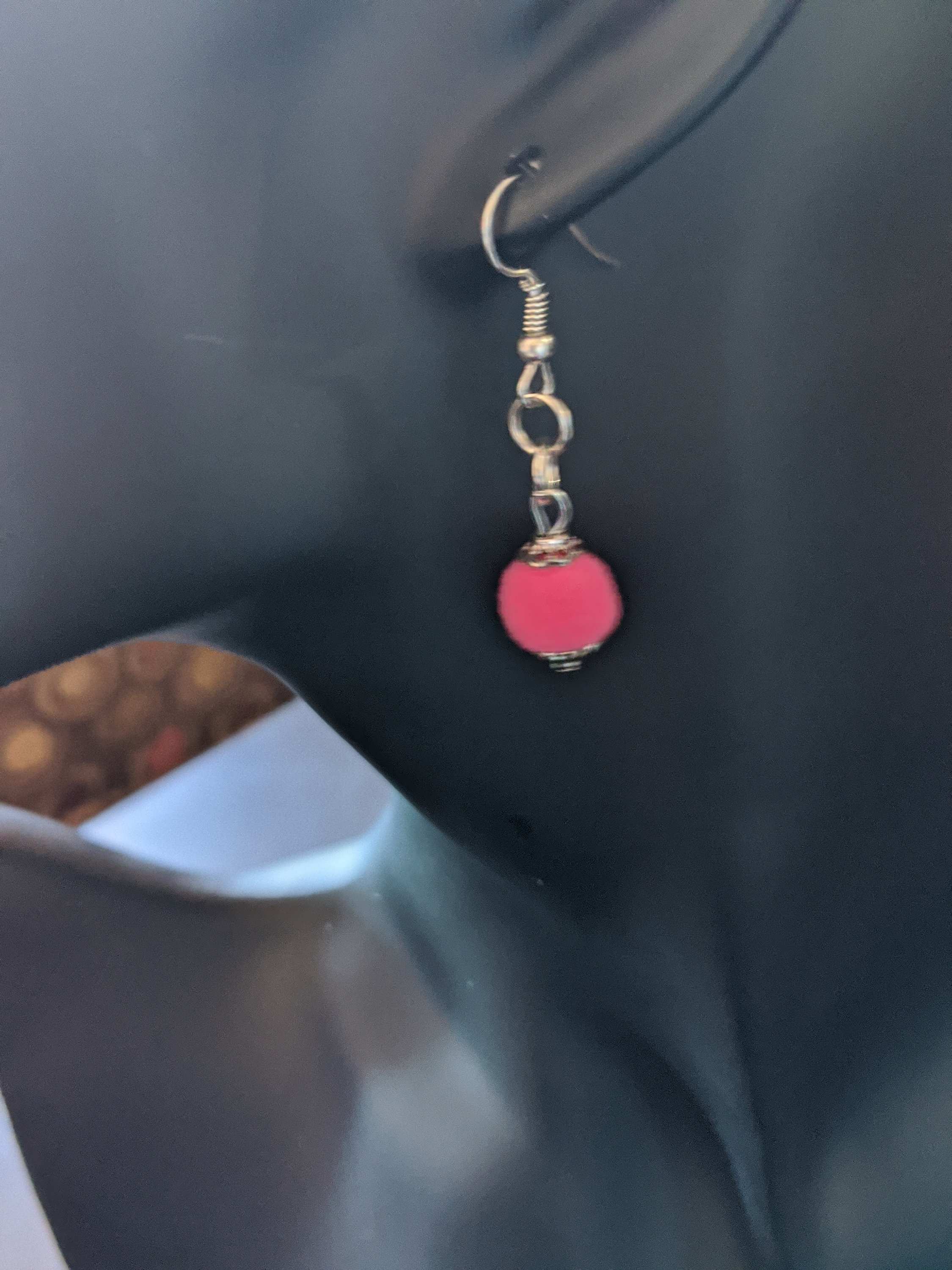 Fuzz Ball Earrings Dangle Earrings Drop Earrings Fuzzy Etsy Canada