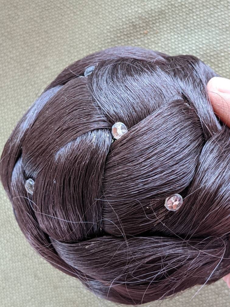 Synthetic Hair Buns Ornamental Hair Buns Vintage Hair Etsy