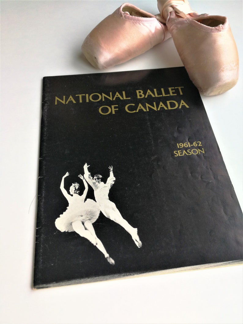 history of dance vintage 60s ballet souvenir program performing arts birthday holiday gift National Ballet of Canada 1961-62 season