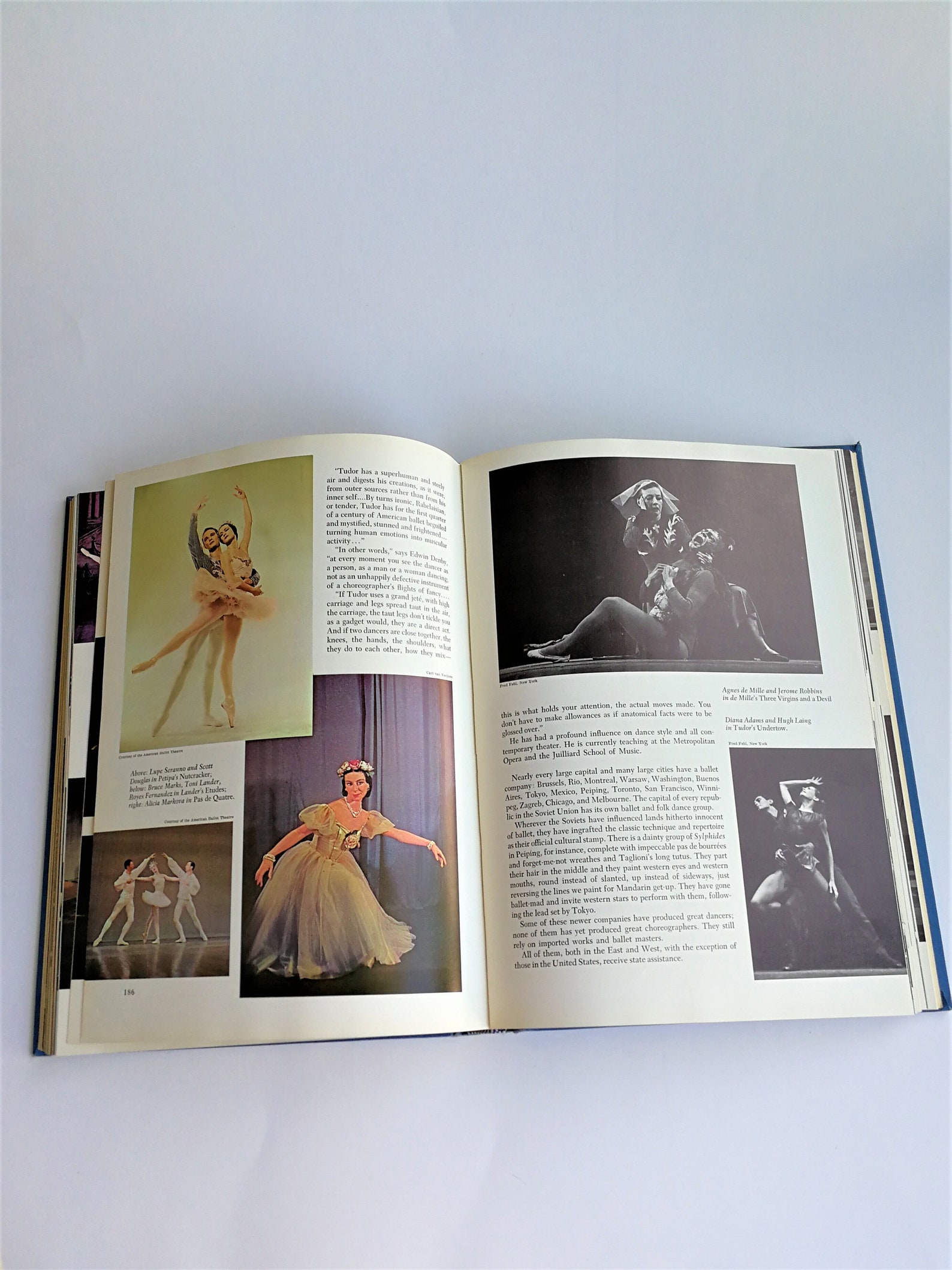 vintage 60s ballet book - the book of the dance - agnes de mille - deluxe goldencraft edition - hard cover - out of print - moth