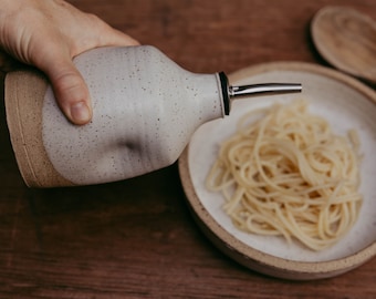 Huilier fait main - Poterie - Blanc classique - Minimal