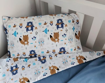 Minimalist duvet | Etsy Cot Bed Duvet Cover Set 100% Cotton