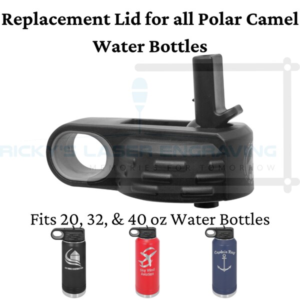 Polar Camel Water Bottle Replacement Lid fit 12 oz, 20 oz, 32 oz, and 40 oz Polar Camel Water Bottles