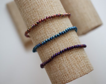 Tinsel Beaded Bracelets