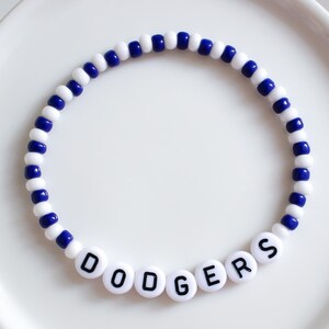 LA DODGERS | Baseball Bracelet | Dodgers Baseball | Sports Team Bracelet | Game Day Bracelet