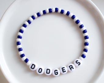 Bransoletka z koralików LA Dodgers: biżuteria na mecz baseballowy