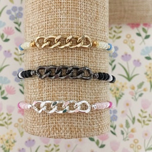 Chain Seed Bead Bracelet