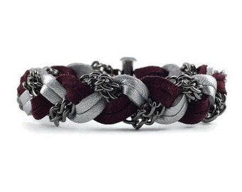 Braided Suede Bracelet: Chain & Friendship Style