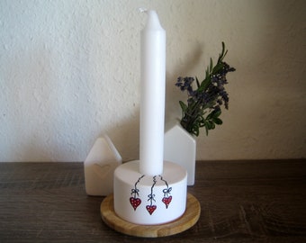 Candle Plate Candle Holder Stick Candle Holder Hearts